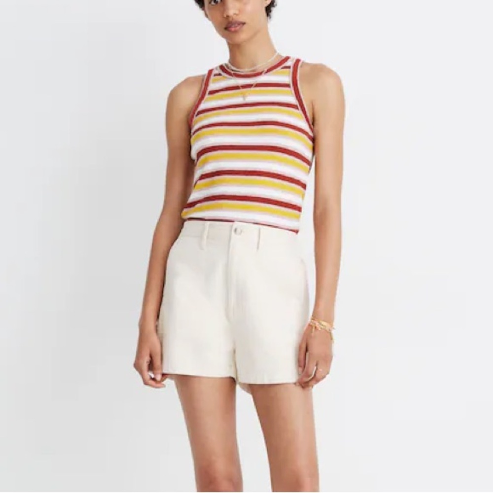 Madewell Camp Shorts - Natural Seeded Herringbone